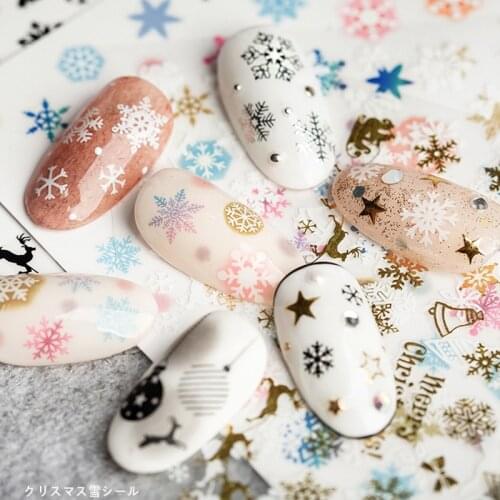 1 Sheet 3D Personality Water Decals Nail Art Stickers Colored snow shape on Nails of Dandelions Stickers Manicure Z0121