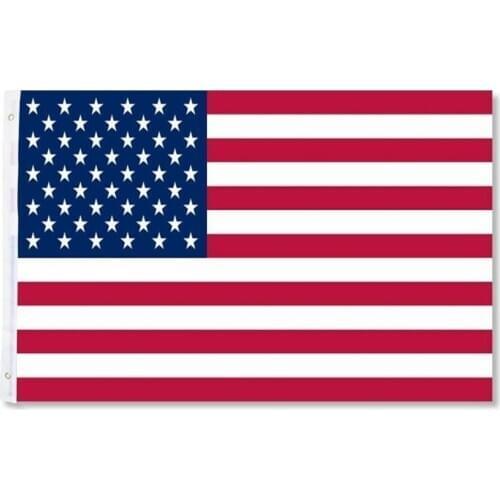 1 Pcs High Quality Polyester 90x150cm Us Flag Usa Double Sided Flag
