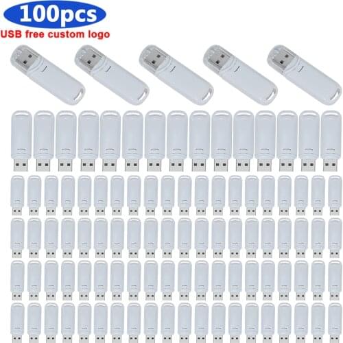 100pcs/lot metal USB Flash Drive 4GB 8GB 16GB flash disk Pen drive 32GB 64GB 128GB memory stick USB2.0 Flash USB Stick pen drive