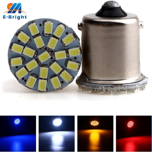 20PCS 24V DC 1156 PY21W BAU15S P21/5W 1157 BAY15D BA15D 1206 22 SMD BA15S P21W LED Car Turn Signal Brake Lights Parking Lamp