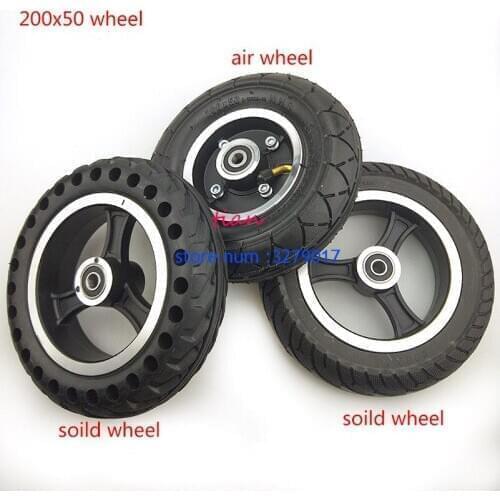 200x50 SOILD WHEEL FOR Electric Scooter Tyre With Wheel Hub 8" Scooter Tyre Aluminium Alloy Wheel Electric Vehicle