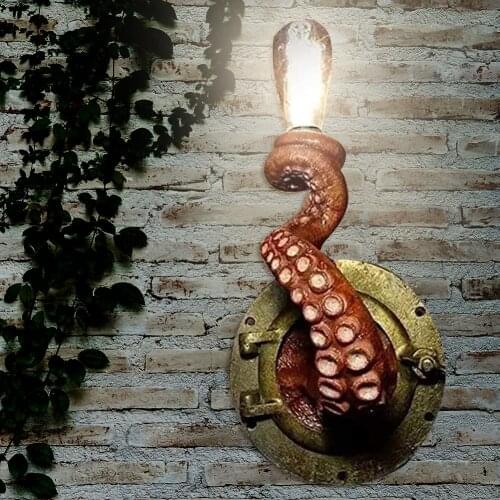 2021 Monster Tentacle Lamp Holder Bulb Light Octopus Hanging Wall Light Octopus Tentacle Lamp Holder for Home Decor