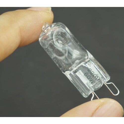 220V Halogen G9 Pin Clear Light Bulbs Energy Saving Lamps 25W 40W 60W Watt
