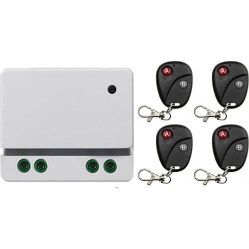 AC 110V 220 V 1CH 1 CH 10A Relay RF Wireless Remote Control Switch Wireless Light Switch ; Receiver+Transmitter Garage Door lamp