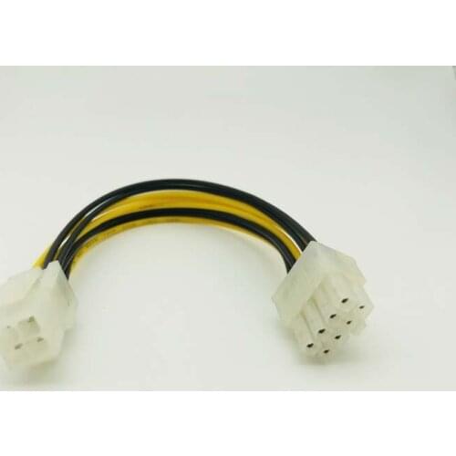 20cm ATX 4 Pin 4Pin to 8 pin EPS 12V ATX Motherboard Power Supply Adapter Converter Cable For Bitcoin Miner Antminer Mining