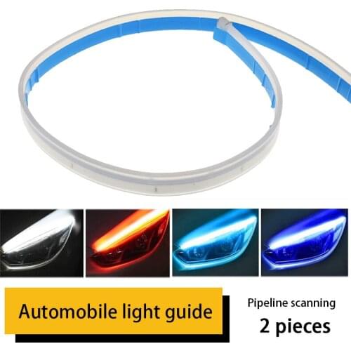 Automobile LED light guide day running light dynamic steering light band is suitable for Opel Volkswagen FORD Hyundai Nissan Kia