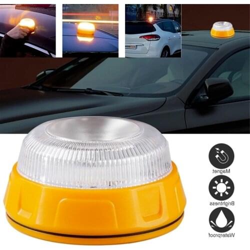 Car Emergency Light V16 Homologated Dgt Help Flash Magnetic Beacon Roadside Traffic Safety Warning Signal for Outdoor Camping