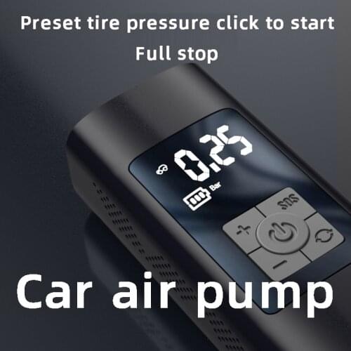 Car Electrical Air Pump Portable Wireless Tire Inflatable Inflator Air Compressor Pump&TPMS for Car Motorcycle Bicycle Ball