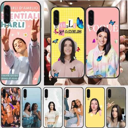 Charli Damelio Hot Phone case For Samsung Galaxy A 3 5 7 8 10 20 21 30 40 50 51 70 71 E S 2016 2018 4G black silicone shell