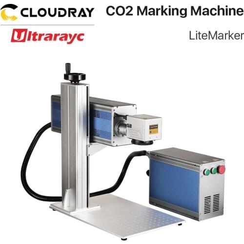 Ultrarayc 10.6um Co2 Marking Machine LiteMarker 30W 50W CRD RF Laser Tube 110*110-300*300mm Work Area for Leather Cloth Design
