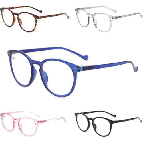 Round Reading Glasses for Men and Women with Colorful Printing Glasses Frame, Lightweight, High-quality and Wear-resistant