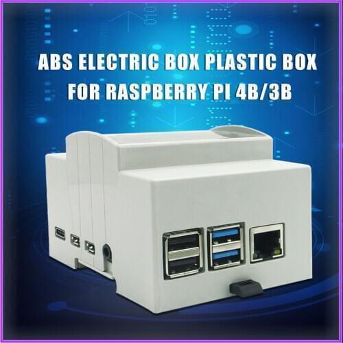 Raspberry Pi 4 Model B ABS Case White Case Protective Case Enclosure for Raspberry Pi 4 / 3 B + / 3 B dropship
