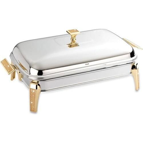 Fortress Mercury Rectangle Candle Isıtıcılı Gold