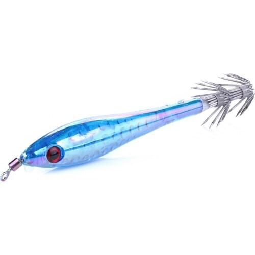 10pcs/lot Squids Hook Jigging Fishing Hard Lure Cuttlefish 9.5cm 6g Colorful Fishing Tackle Baits for Saltwater