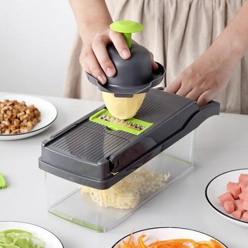 Kitchen Household Multifunctional Vegetable Cutter with Egg Filter Fruit Potato Cheese Cucumber Slicer Grater Cooking Tool