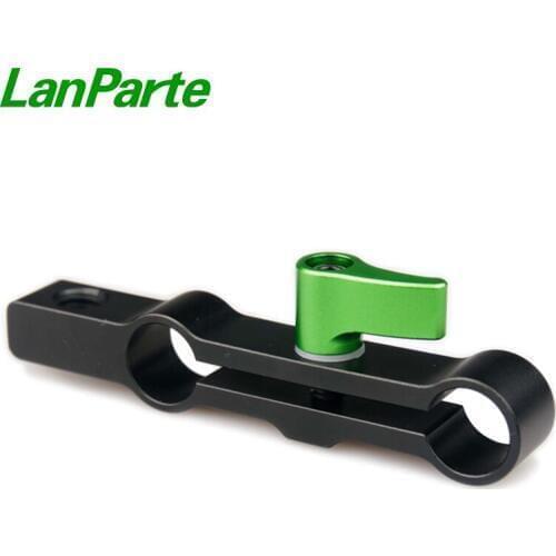 Lanparte 15mm Magic Arm Double Rod Clamp with 1/4'' Thread Hole