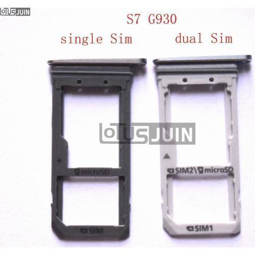 For Samsung Galaxy S7 G930 Sim Card Slot Sim Card Tray Holder+ Micro SD Card Tray Replacement Parts