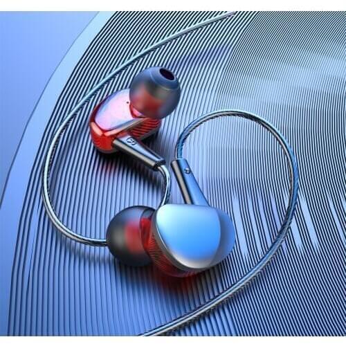 Olhveitra 3.5mm Wired Earphones In Ear For iPhone Android 3.5 Headset Gamer Earbuds HiFI Bass Noise Canceling Handsfree With Mic