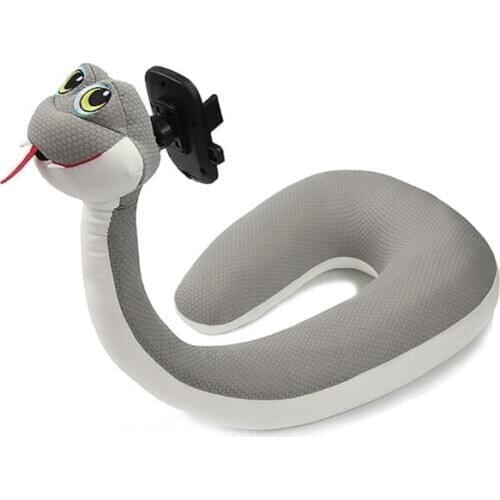 2in1 Mobile Phone Holder for iphone Memory Foam Neck Travel Pillow U Shaped Neck