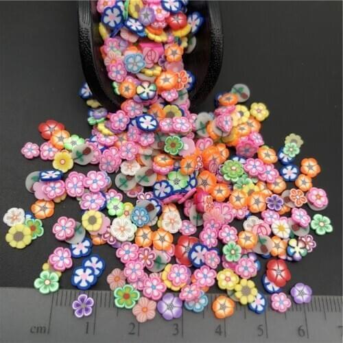 50g Flower Mix Polymer Clay Sprinkle For Kids Diy ,Soft Clay For Craft Clay/Nail Art/Scrapbook Decoration DIY,Filler