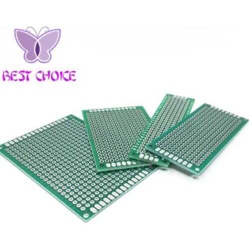 Dropshipping 4PCS 5x7 4x6 3x7 2x8cm double Side Copper prototype pcb Universal Board Fiberglass board