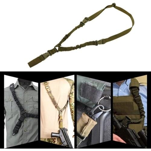 Adjustable Military Tactical Gun Sling Dual-use Single Point Quick Release Rifle Shoulder Belt for Hunting Accessories Strap