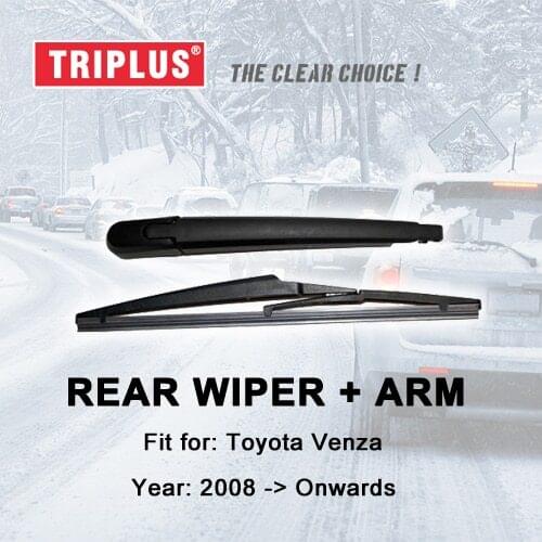 Rear Wiper Arm with Blade for Toyota Venza (2008-Onwards) 1pc 12" 300mm,Rear Wiper Arm & Rear Wiper Blades