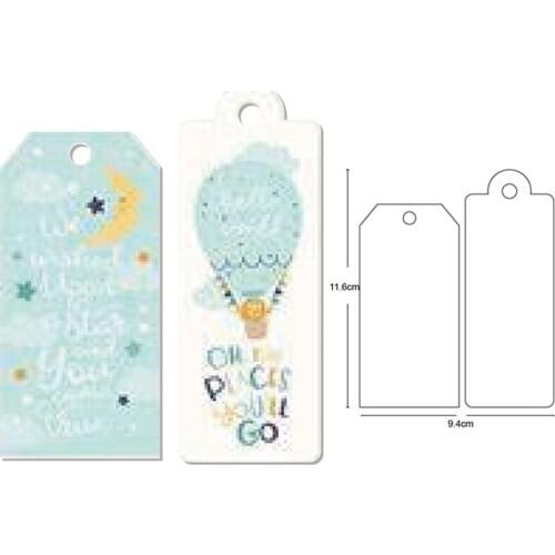 Craft dies 2pcs Label Tag Frame metal cutting dies Stencils Dies DIY dies Scrapbooking Decorative Embossing die cuts Card Making
