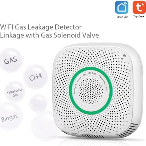 Tuya Security APP Control Safety Smart Leak Sensor Smart New Home WIFI Gas Detector Gas Alarm Linkage Alarm Leak Detector Alarm