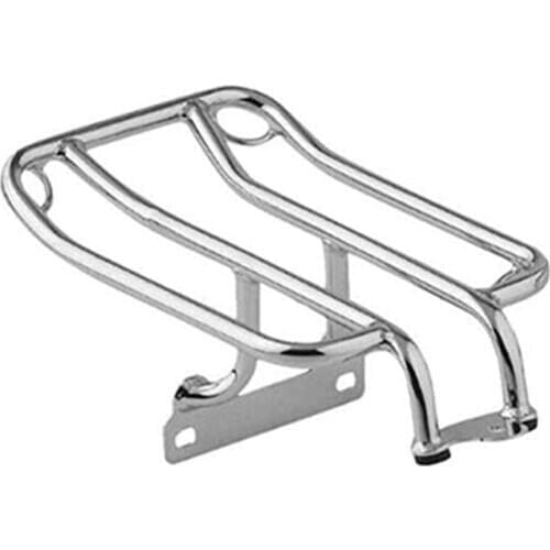 Motorcycle Chrome Steel Rear Fender Rack Plated Luggage Shelf For Harley Sportster 1200 883