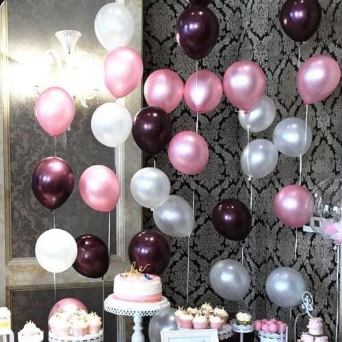 Wedding Ballon 10 inch Birthday Balloon Wine Balls Inflatable Party Decors Helium Balloons 30 PCS 50PCS Childrens Day baloons
