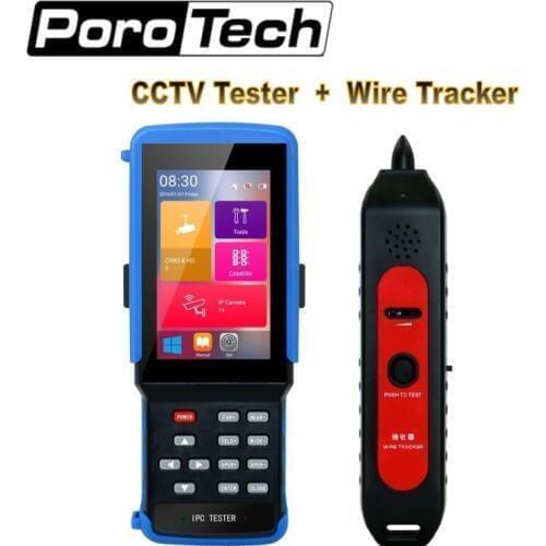 4.3" HD H.265 IP CCTV Tester Monitor with wire tracker tracer AHD CVI TVI Analog CVBS wifi Camera Tester 8MP RJ45 TDR ONVIF POE