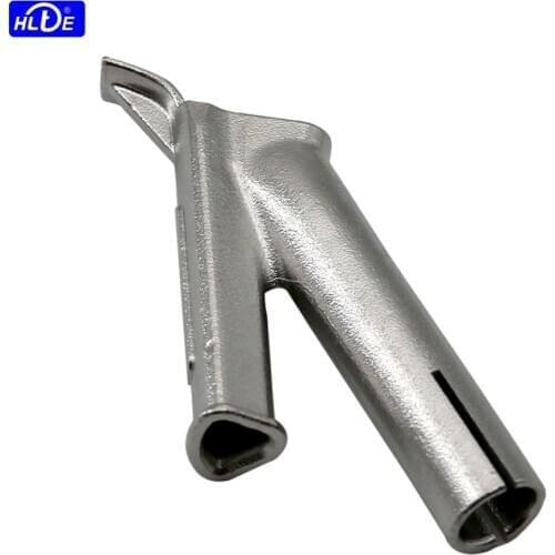 HLTE 316L stainless steel 5*5*7mm triangle speeding welding nozzle,hot air welder/ plastic heat gun tuyere accessories