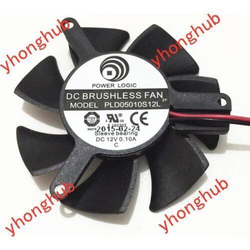 POWER PLD05010S12L Green DC 12V 0.10A 45x45x10mm Server Cooling Fan
