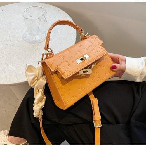 YOUSE Brand 2021 New Versatile Bag Female Fashion Single Shoulder Bags Trend Hand Small Square Bags Cross-body Bags Satchels