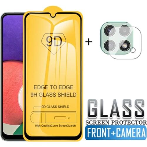 9D Full Cover Tempered Glass For Samsung Galaxy A22 5G Protective Glass Case For Samsung A22 Galaxi A 22 4G Lens Protective Film