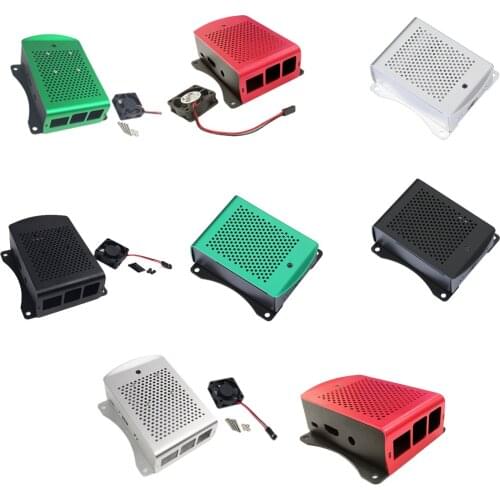 Metal Aluminum Alloy Protect Heatsinks Case External Slot Heatsinks with Heat Sink Cooler for Raspberry Pi 4