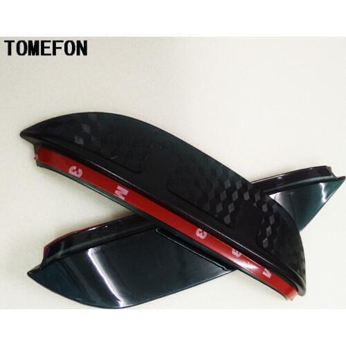 Car Rearview Mirror Rain Eyebrow Shield Cover Flexible Protector PVC Accessories For KIA k2 Sportage soul K5 RIO sorento 2Pcs