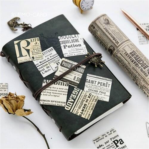 45pcs/pack w16 Stationery Old w29sPage Pattern Diary Creative Cute Halloween Notebook Diary
