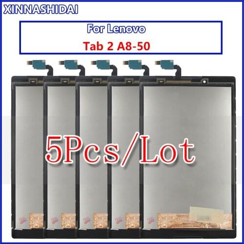 5PCS/LOT For Lenovo Tab 2 A8-50 A8-50F A8-50L ZA04 A8-50LC LCD display touch screen digitizer assembly
