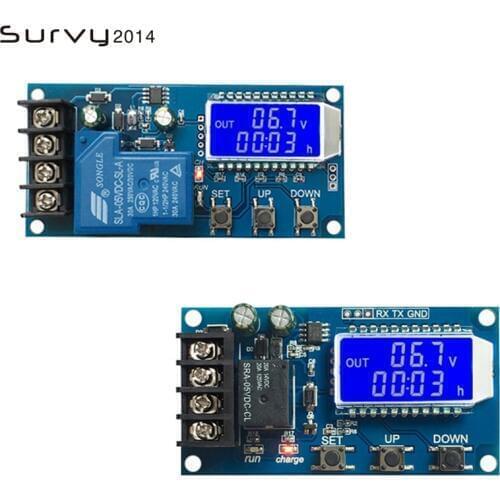 6-60v 10A/30A Lead-acid Solar Storage Battery Charge Controller Module Protection Board charger Time Switch Battery Capacity