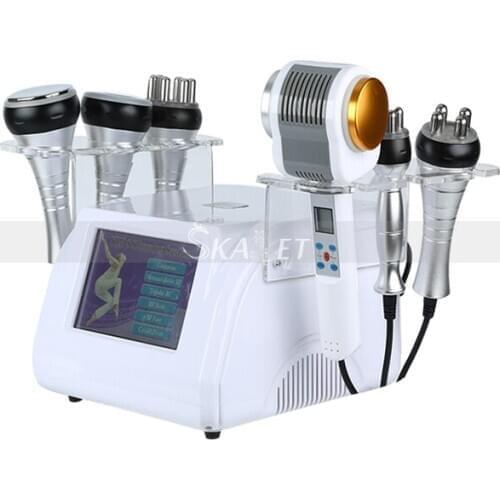 6 In 1 Ultrasound 40K Vacuum Cold Hot Hammer Body Suction Slimming Skin Rejuvenation Face and Body Beauty Machine