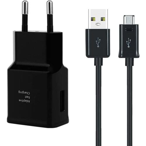 Adaptive Fast Charge Adapter For Xiaomi Redmi 9AT 7 Honor 9C 8A Huawei Samsung Charger Micro usb data cable For Galaxy S6 S7 A10
