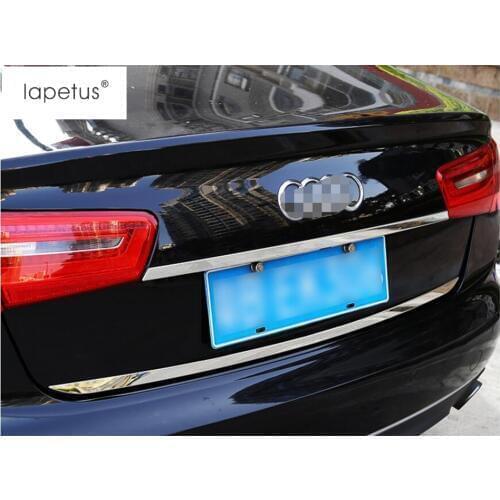 LAPETUS Accessories Fit For Audi A6 Sedan 2013 - 2017 STAINLESS REAR DOOR TRUNK BOOT TRIM EXTERIOR MOLDING STICKERS