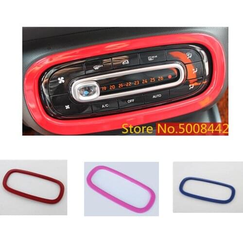 For Benz smart fortwo forfour 2015 2016 2017 2018 Car inner trim conditioning middle air condition switch outlet vent hoods 1pcs