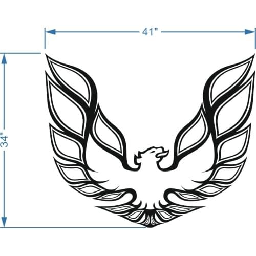For New Kit Firebird Am Hood Bird Decal Graphic Pontiac Decals Vinyl Sticker