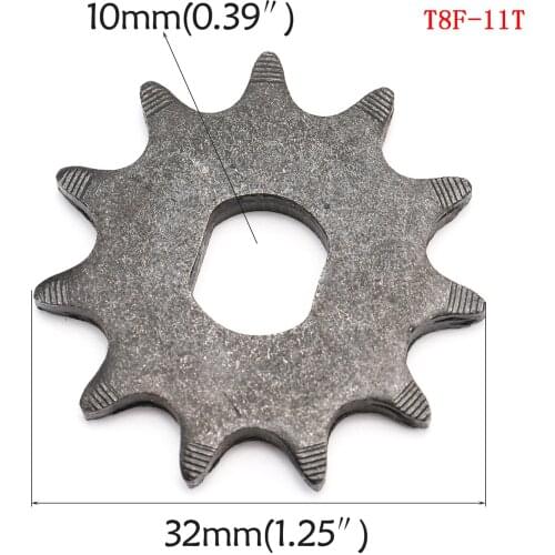 2pcs 9 Tooth 9T T8F Sprocket 10MM For Razor EVO IZIP 26CC, 43CC, 49CC E Motor 150W,180W,200W,250W,300W Electric Scooter