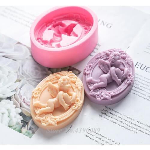 DIY Angle Shape Soap Mold Soap Silicone Mold Handmade Aroma Gypsum Silicone Mold Baby shower party Favors Supply Home Decor