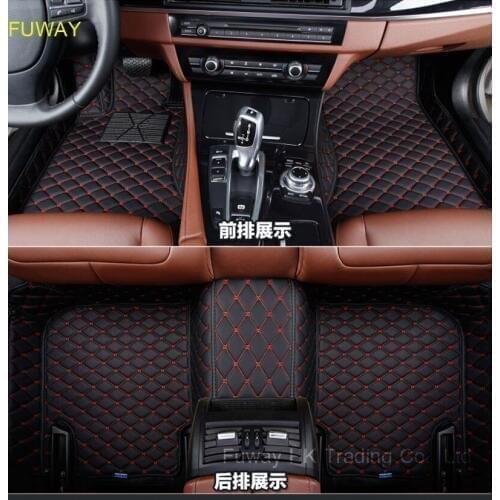 Good quality Custom fit car leather floor mats for Hyundai Tucson 2011-2016 3D car-styling carpet liners car accessories