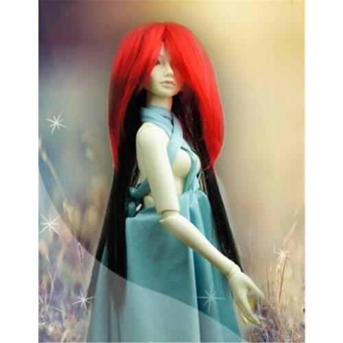 JD106 1/3 Pretty long doll wigs Soft Kanekalon fiber BJD wig Manga wig size 8-9 inch 9-10inch doll hair doll accessories